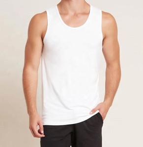 100% Cotton <b>Mens</b> Cotton Workout <b>Singlet</b> Gym Tank Top Casual Fitness - Product Image 2