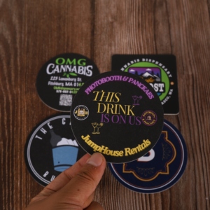 ที่รองแก้วเบียร์พิมพ์โลโก้ตามสั่งขนาด3.5นิ้วหรือ4นิ้วถาดรองแก้วกระดาษทิชชู่ - Product Image 6