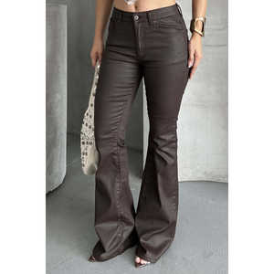 <span class=keywords><strong>Pantaloni</strong></span> a Zampa d'Elefante Stile Spagnolo a Vita Alta, Traspiranti e Comodi - Product Image 5