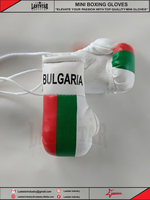 Mini-gants de boxe promotionnels en cuir à lacets, couleur personnalisée, impression de logo sur mesure, porte-clés durable pour voiture