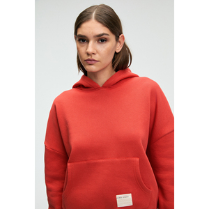 Sweat-shirt à capuche surdimensionné en coton biologique pour femme GRIMELANGE CLARIE avec poche kangourou - Product Image 3