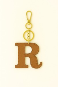 Llavero con alfabeto de cuero puro, llavero con letra hinchada personalizada, dijes de letras personalizados con anillo de Metal para teléfono o bolso - Product Image 3