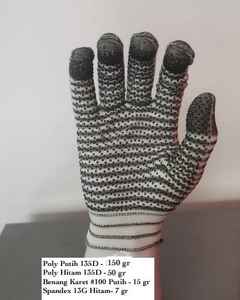 Gants de sécurité de protection antidérapants anti-chaleur de calibre 13 de taille XL avec doublure générale en latex et nylon, couvre-bras en polyester - Product Image 4