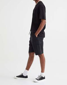 Haute qualité été à la mode coton Cargo Shorts hommes confortable Vintage impression ceinture élastique Gym course budget-amical - Product Image 1