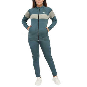 Chándal de invierno con capucha para mujer de diseño personalizado, tela de lona tejida transpirable de alta calidad, Color sólido, informal para exteriores, bajo - Product Image 1