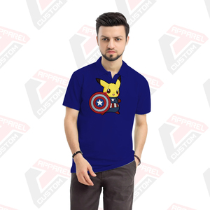 เสื้อโปโลผู้ชายแบบพรีเมี่ยมสำหรับใส่สบายมีสไตล์เป็นมิตรกับสิ่งแวดล้อมผ้าสำหรับปักผ้าบาติกผ้าลูกฟูกผ้ายีนส์ฤดูร้อน - Product Image 4