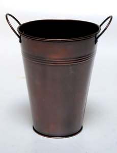 Meilleure qualité supérieure-Demandé noir Antique fini martelé métal jardinière personnalisé fabricant indien produit du fournisseur - Product Image 2