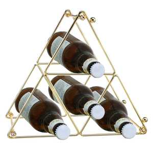 Botellero metálico decorativo de estilo geométrico al por mayor con bajo descuento, venta de tinas de bebidas y suministros para bar - Product Image 6