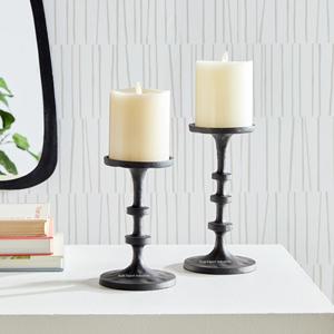Best Selling Metal <b>Pillar</b> <b>Candle</b> <b>Holder</b> Matt <b>Black</b> Finished Luxury Design for Wedding & Christmas Tabletop Decor - Product Image 3