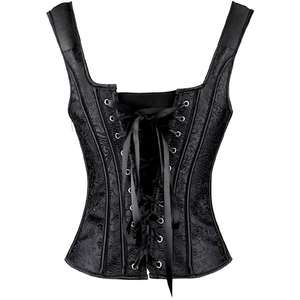 Top Corset Sexy de Piel Sintética para Mujer, Sin Mangas, Estilo Urbano, Ajustado, para Fiestas y Clubes, Todos los Colores - Product Image 3