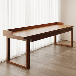 Modern Solid Wood Rectangular Office <b>Desk</b> Height Adjustable Executive Writing <b>Desk</b> for Home <b>Study</b> - Product Image 2