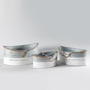 Nuevo diseño, 4 piezas, juego de cubos galvanizados de Metal, juego de artículos de bar para bañera de vino para fiestas, y Bar Club, juego de cubos martillados - Product Image 2