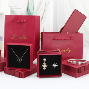 Tùy chỉnh giấy các tông cơ sở và nắp trang sức bao bì hộp quà tặng Hộp Vòng cổ bông tai Vòng đeo tay vòng hộp đồ trang sức với bọt - Product Image 4