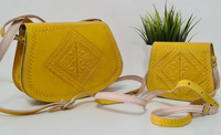 Sac berbère en cuir véritable multicolore marocain chic fait à la main Sac à bandoulière en cuir naturel à la mode avec disponibilité OEM