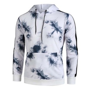 Sweat-shirt à capuche en coton et Polyester pour homme, vêtement personnalisé, Tie Dye, séchage rapide, uni, imprimé, Design Unique, vêtement de Gym, offre spéciale - Product Image 1