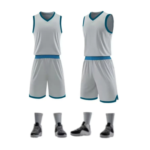 Camiseta de baloncesto con logotipo personalizado BSCI, conjuntos de ropa deportiva de secado rápido de poliéster, uniformes de jugadores de talla XS, fábrica al por mayor, lo último - Product Image 1