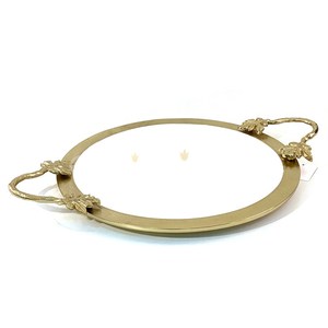 Plateaux de service en aluminium de haute qualité avec poignée d'arbre Vente chaude pour les hôtels Restaurants pour le thé et les collations au chocolat Plateau de service - Product Image 4