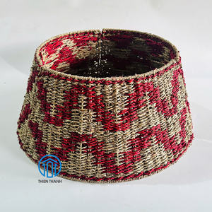 Collar de árbol de Navidad más vendido, falda de árbol de Navidad de algas marinas rojas tejidas, accesorios de Navidad para vacaciones, decoración - Product Image 1