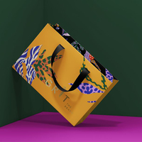 Sac en papier pas cher avec logo personnalisé Sac cadeau à provisions Sac en papier couché Sac en papier couché