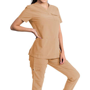 Uniforme Médico Quirúrgico Personalizado con Logotipo, de Poliéster y Rayón, para Mujeres, Uniforme de Enfermera para Salón de Belleza/Hospital - Product Image 2