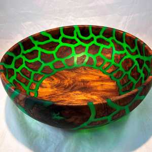 Cuencos de resina Tazón de madera y resina mezclado en línea al mejor precio Tamaño de producto personalizado Hecho en India - Product Image 4