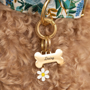 愛犬用首輪チャーム、ペット用首輪チャーム、マルチエナメルフラワー、恋人用首輪チャーム、カスタムペットジュエリー、卸売 - Product Image 5