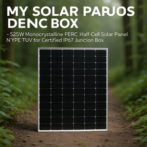 Panneau solaire monocristallin PERC demi-cellule MY Solar 525W de type N certifié TUV pour boîtier de jonction IP67 - Product Image 3