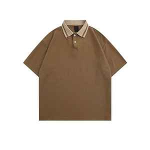 Polo de calidad premium con logotipo personalizado estampado de tela de algodón suave ropa informal OEM/ODM polos de hombre - Product Image 1