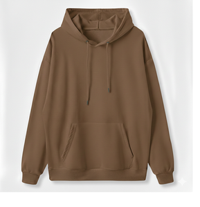 Sudadera con Capucha para Hombre, Nueva Moda Primavera Otoño, Manga Larga, Informal, con Color Sólido y Bolsillo, Estilo Tejido Fino - Product Image 2