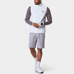 Camiseta de Manga Corta con Cierre de Cremallera de un Cuarto para Hombre, con Logotipo Personalizado, Diseño Nuevo, Informal, de Spandex/Poliéster - Product Image 3