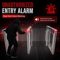 Ouvre-porte battant Slim Barrier QR Code, Portillon tournant rapide à servomoteur, Corps en acier inoxydable, pour salle de sport, CE ISO OEM, Garantie 1 an