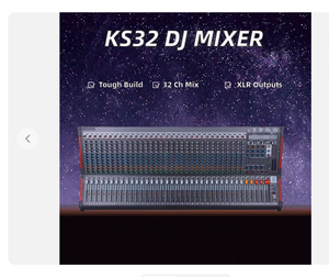 Consola de DJ Profesional KS32 de 32 Canales, Mezcladora de Audio Metálica, Consola de Música para Escenario con Función MP3 - Product Image 3