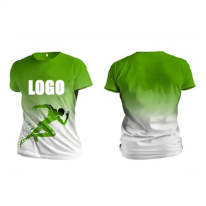 Taille américaine 100% chemises en coton polyester pour sublimation OEM t-shirts en jersey de conception vierge personnalisés avec col de cou - Product Image 3