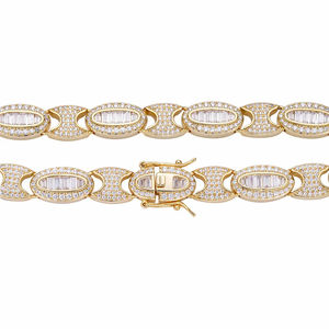 Cadena de Eslabones Personalizados de Alta Calidad para Hombre, Cadena de Diamante de Moissanita VVS de Oro Blanco Sólido de 14K, Certificado IGI para Regalos Cubanos de Hip Hop - Product Image 6