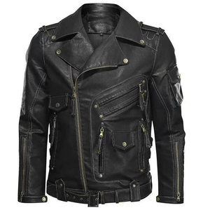 Fashionable Custom Design Men Leather <b>Jacket</b> Pakistan Made Top Product Leather <b>Jacket</b> For Men And Bikers - Product Image 1