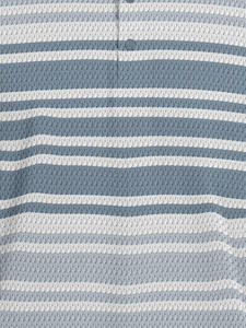 Polos informales de verano para hombre, patrón sólido, cuello levantado, tejido de manga corta, transpirable, estilo de negocios, de talla grande para adultos - Product Image 6