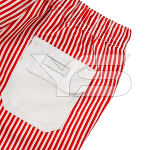 100% poliéster Casual a prueba de viento transpirable sublimación pantalones cortos impresos con cierre de cordón de cintura media ODM - Product Image 3