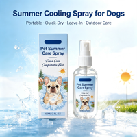 Spray Rafraîchissant Premium pour Chiens – Soin Estival à Séchage Rapide, Brume Sans Rinçage Portable pour Animaux de Compagnie – Idéal pour les Promenades en Extérieur, la Randonnée et le Soulagement de la Chaleur
