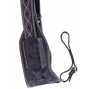 Circunferencia trasera de flanco de caballo occidental de cuero Premium personalizable para ropa Ecuestre para equitación occidental - Product Image 1
