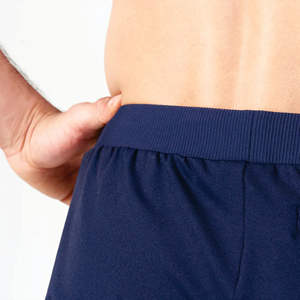 Tissu de Performance léger extensible dans les 4 sens, short flexible côtelé bleu marine avec ceinture en tissu côtelé et ourlet manchette - Product Image 6