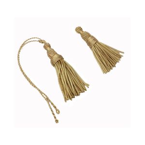 Nuevo Diseño de Borlas Tejidas con Hilo Metálico para Decoración - Hechas a Medida Con/Sin Cordón - Accesorio de Borlas Ceremoniales - Product Image 6