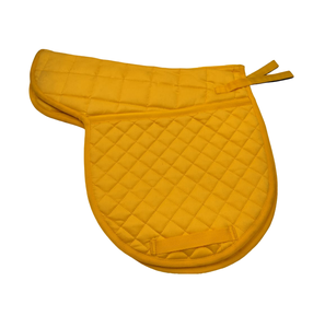 Adornos para caballos Diseñador de calidad premium Amarillo Inglés Caballo Saddle Pads Suave Cómodo Poliéster/Tela de taladro de algodón - Product Image 1