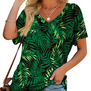 Bajo MOQ Último diseño Mujeres Camisetas Ropa de verano Mujeres Camisetas Calidad Premium Mujeres Camisetas - Product Image 1