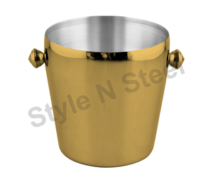 ถังน้ำแข็งเครื่องดื่มสุดหรูถังแช่น้ำแข็งทำจากโลหะชุบสังกะสีทนทานและมีสไตล์ - Product Image 1