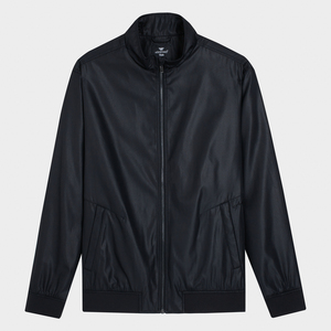 Chaqueta Bomber Aristino para hombre, ajuste Regular, estilo Otoño Invierno, cremallera, cuello mandarín, punto transpirable, doble capa gruesa - Product Image 1