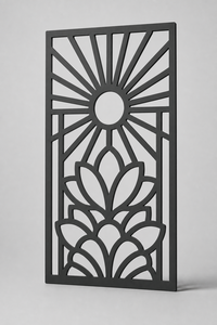 Decorative CNC Cut PVC Privacy Screen Room Divider Panel Quiet Deco Arch 800 x 1200 mm Made in Germany - Product Image 5