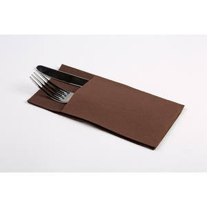 Tovaglioli Tascabili Kanguro Point-to-Point 40x40cm in Carta Cioccolato, 960 Pezzi, B2B - Product Image 1