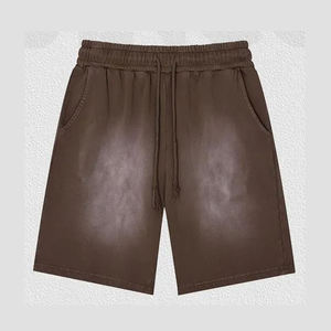 2025 parche bordado sol desteñido lavado corto logotipo personalizado impresión 100% algodón peso pesado 300 GSM francés Terry Streetwear pantalones cortos - Product Image 1