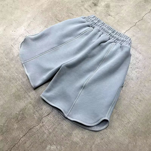 Nuevo diseño de algodón de lana de alta calidad pantalones cortos de peso pesado 100% algodón personalizado ropa de calle Revers able Shorts para hombres - Product Image 4