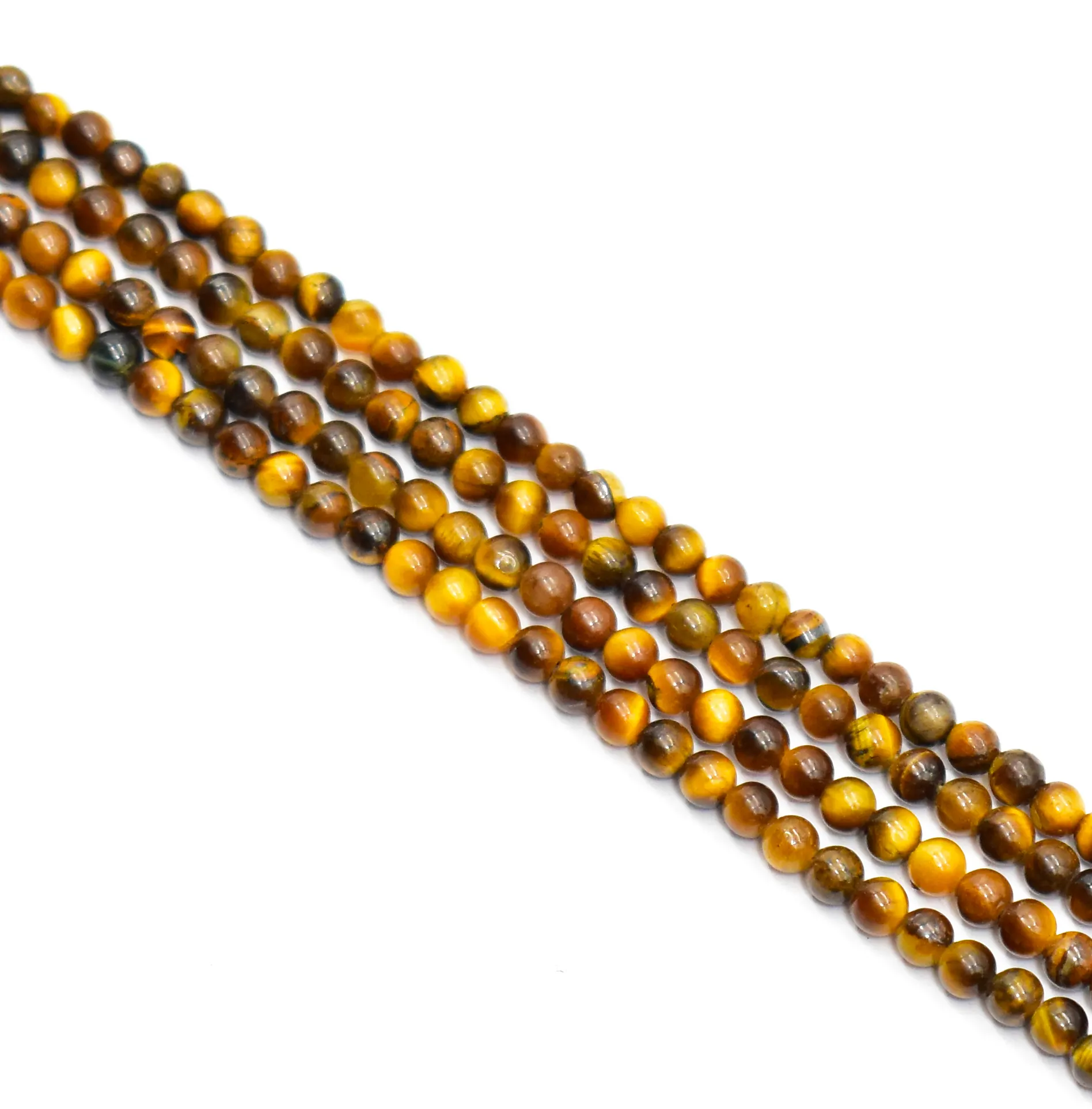 Perle œil de tigre naturelle de qualité supérieure 3 mm 16 pouces (toutes les tailles disponibles) perles de cristaux pour la fabrication de bijoux